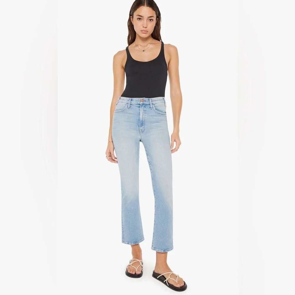 MOTHER The Hustler Ankle High Rise Bootcut Jeans 24